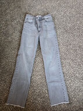 Abercrombie & Fitch Gray '90s Straight Ultra High-Rise Jeans